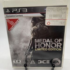 Medal of Honor Limited Edition Sony PlayStation 3 PS3 Video Game Complete